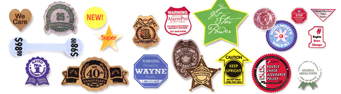 stock shape labels